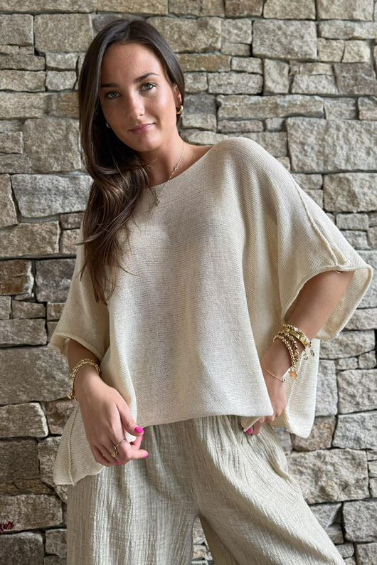 Conrad Box Cotton Knit Summer Oat